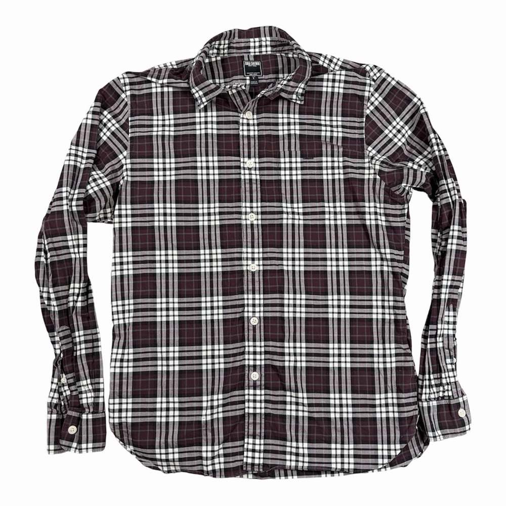 Todd Snyder Flannel Shirt Men's L Button Down 100% Cotton Plaid Portugal